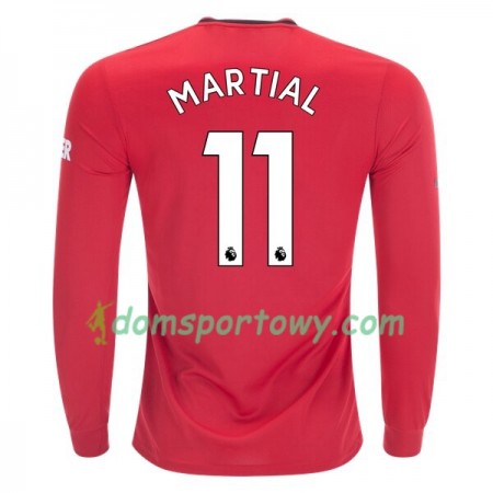 Koszulka Manchester United Anthony Martial 11 Domowe Koszulki Piłkarskie 2019-2020 Długi Rękaw